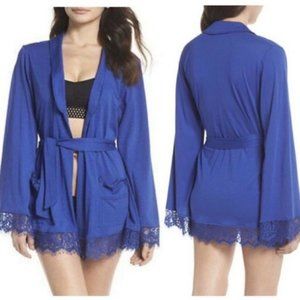 Free People Sweetest Thing Blue Robe S